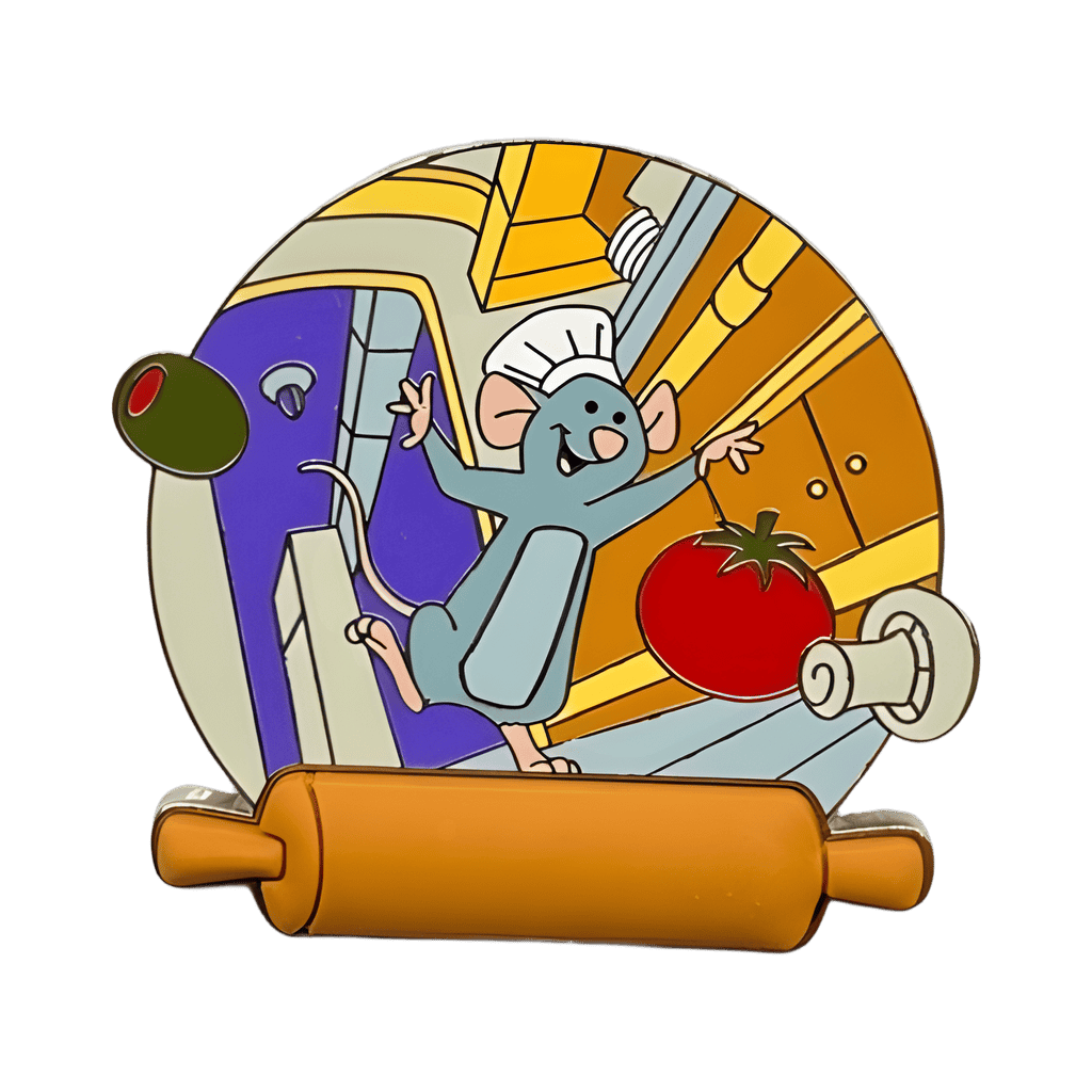 Remy on Rolling Pin Disney pin