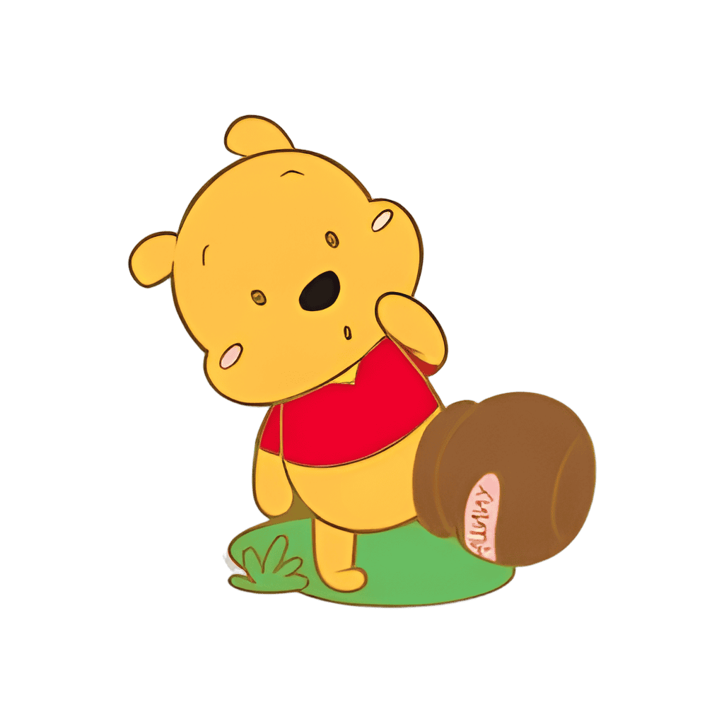 Pooh with Foot in Hunny Pot Disney pin