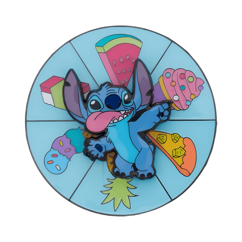 Stitch Snacks Spinner Disney pin