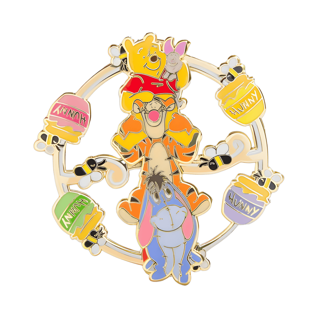 Winnie The Pooh, Tigger, Piglet, Eeyore Spinner Disney pin