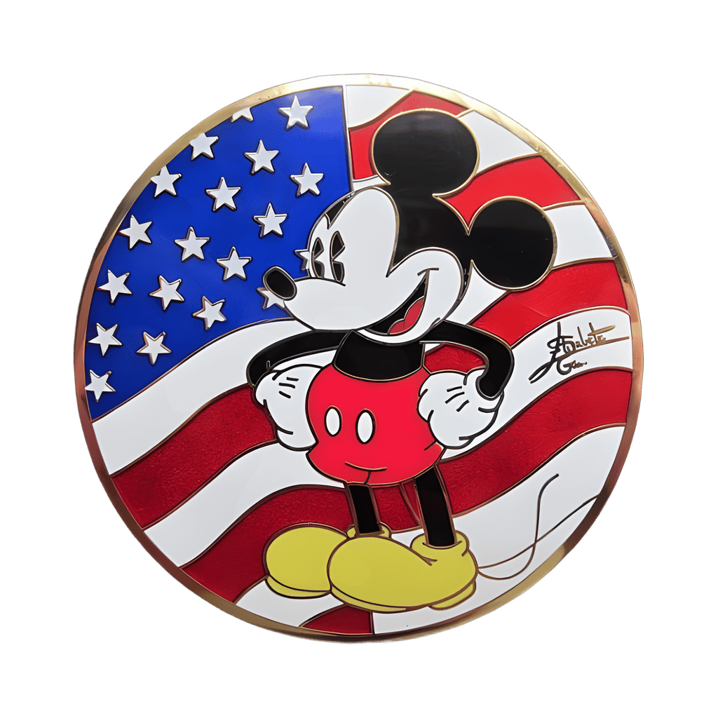 Patriotic Mickey - Flag Disney pin