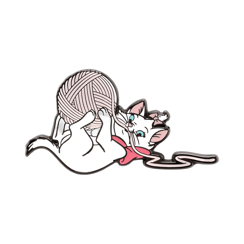 Marie with pink yarn Disney pin