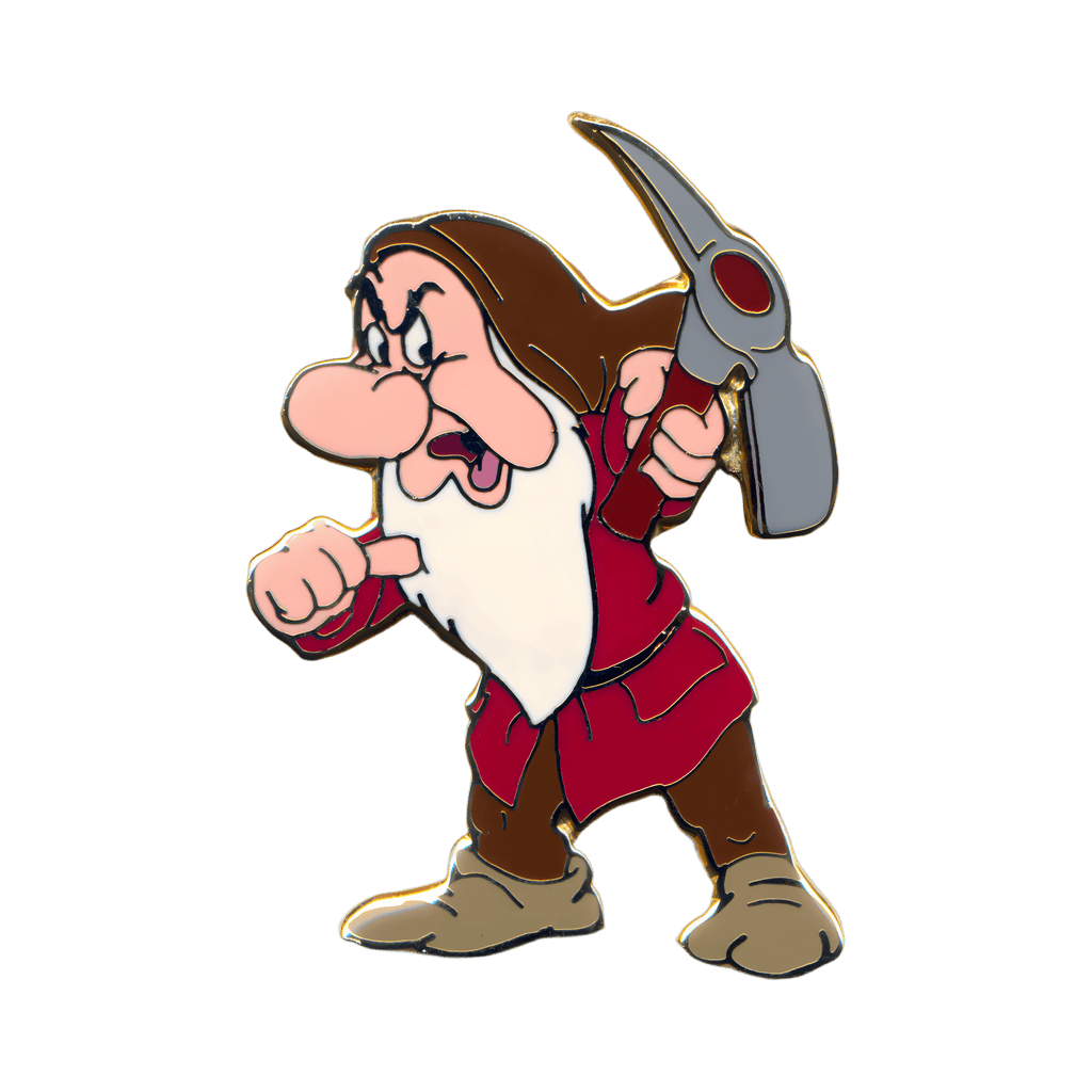 Grumpy Holding a Pick Axe Disney pin