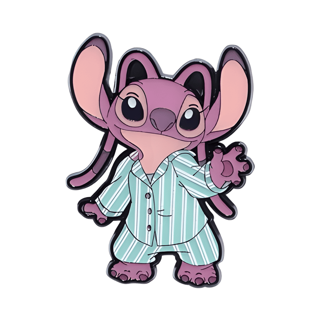 Angel in PJs Waving Disney pin
