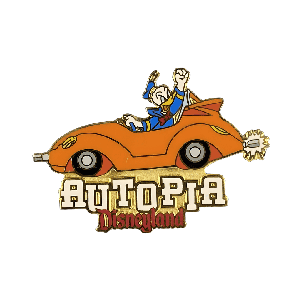 Donald in Orange Car Disney pin