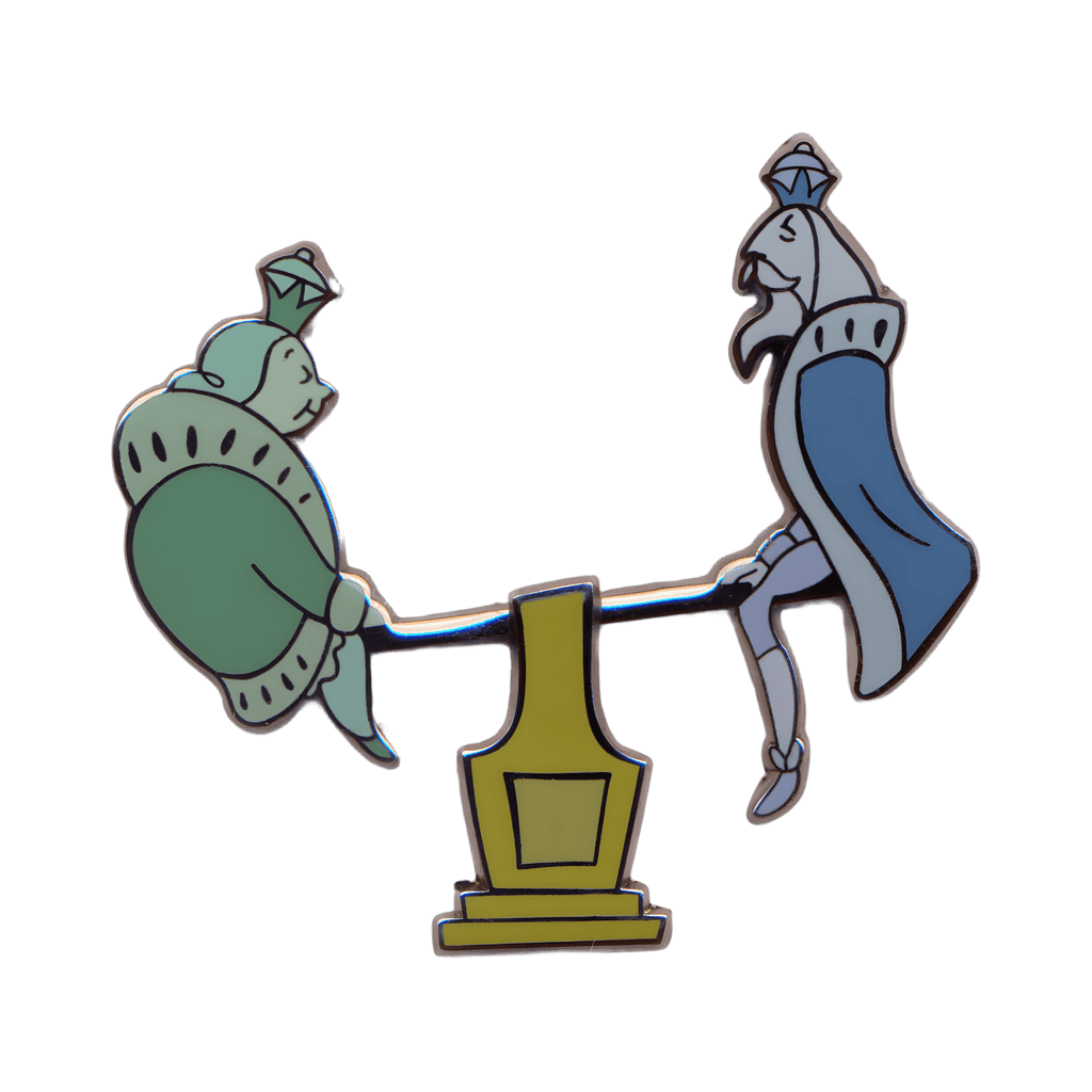 King and Queen Teeter Totter from Set #5 Disney pin