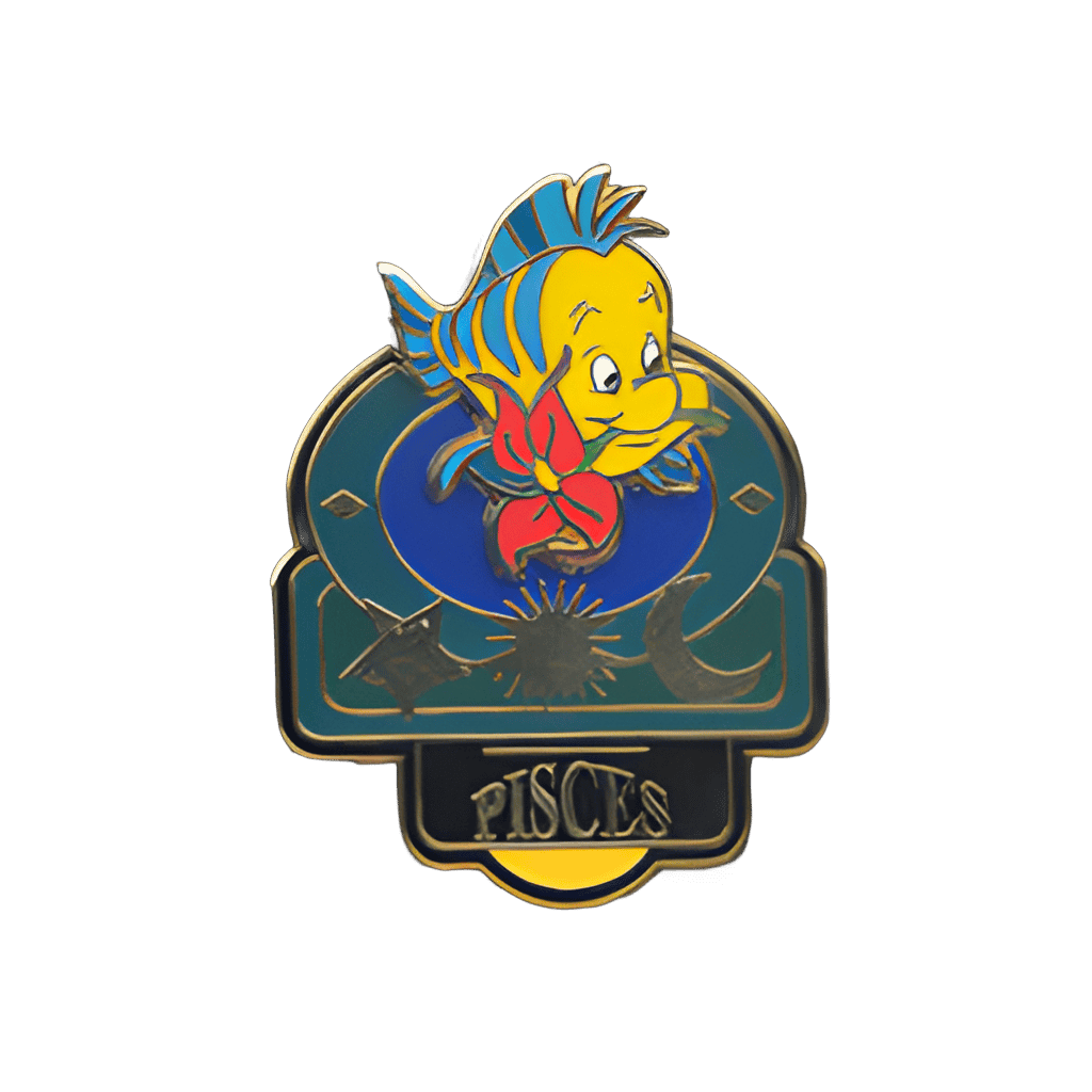 Flounder (Pisces) Disney pin