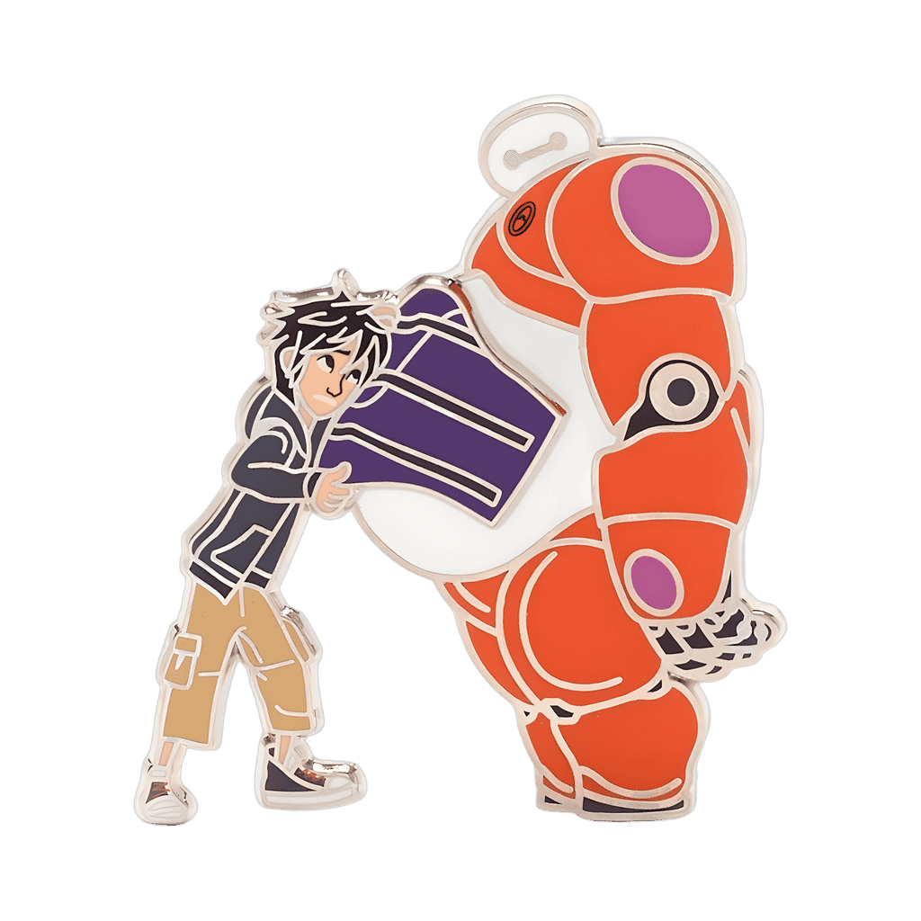 Hiro Putting On Baymax's Armour Disney pin