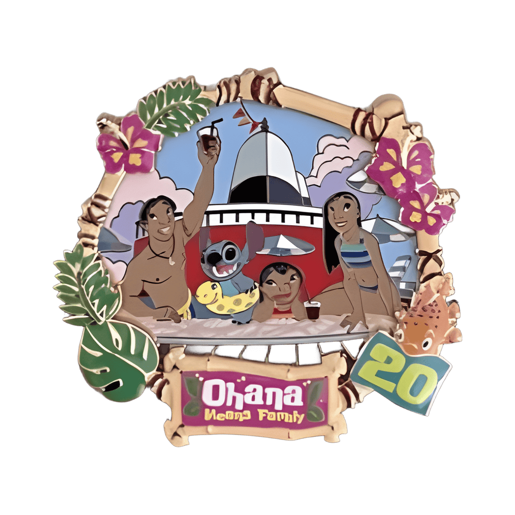 Ohana Means Family on Vacation Disney pin
