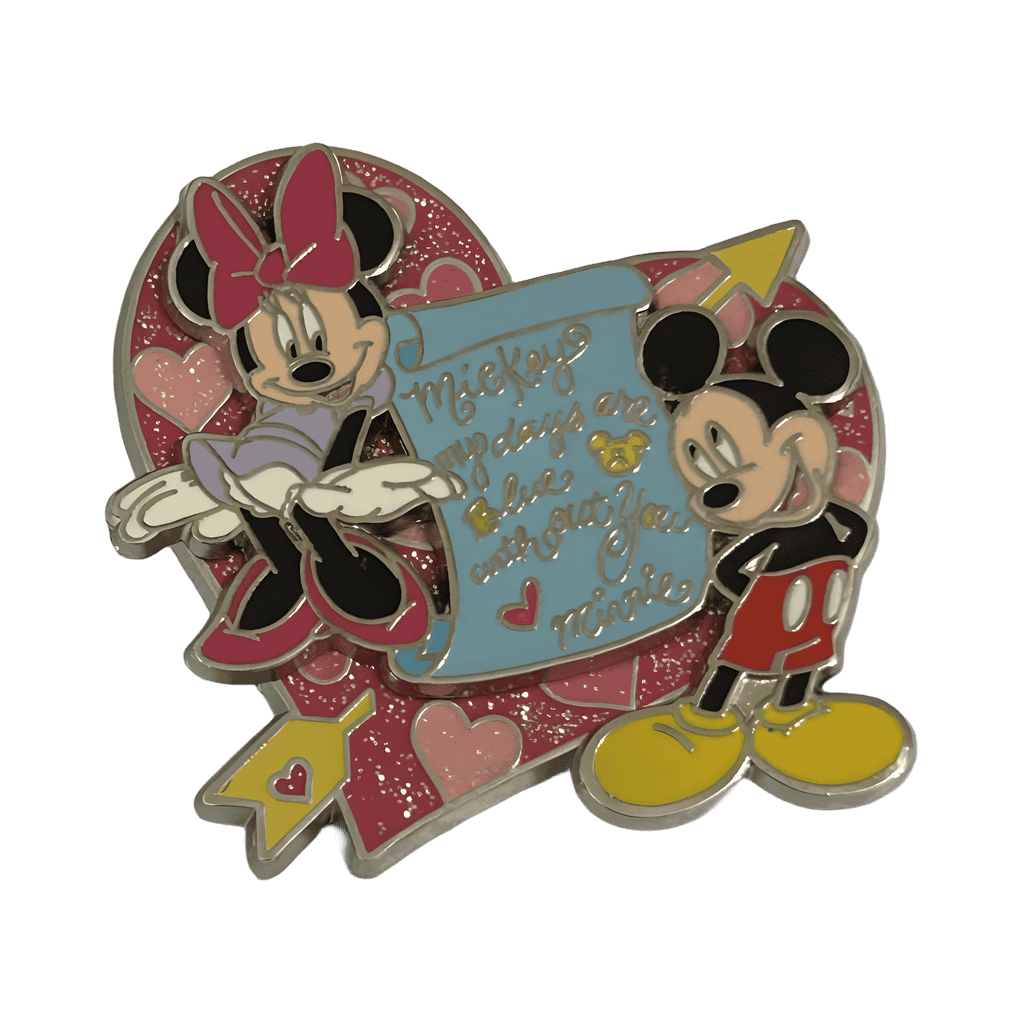 Mickey and Minnie Valentine Love Letter Disney pin