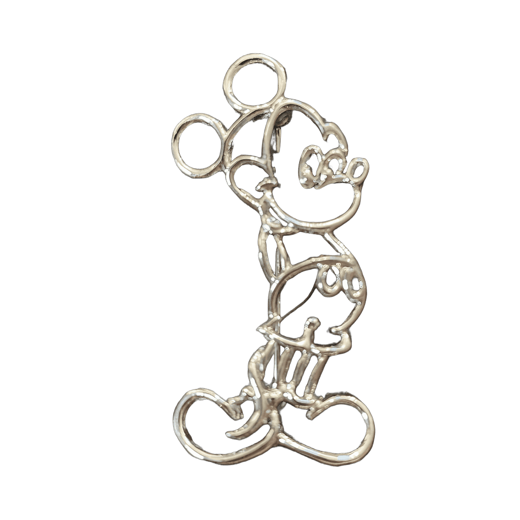 Wire Full Figure Mickey (silver) Disney pin