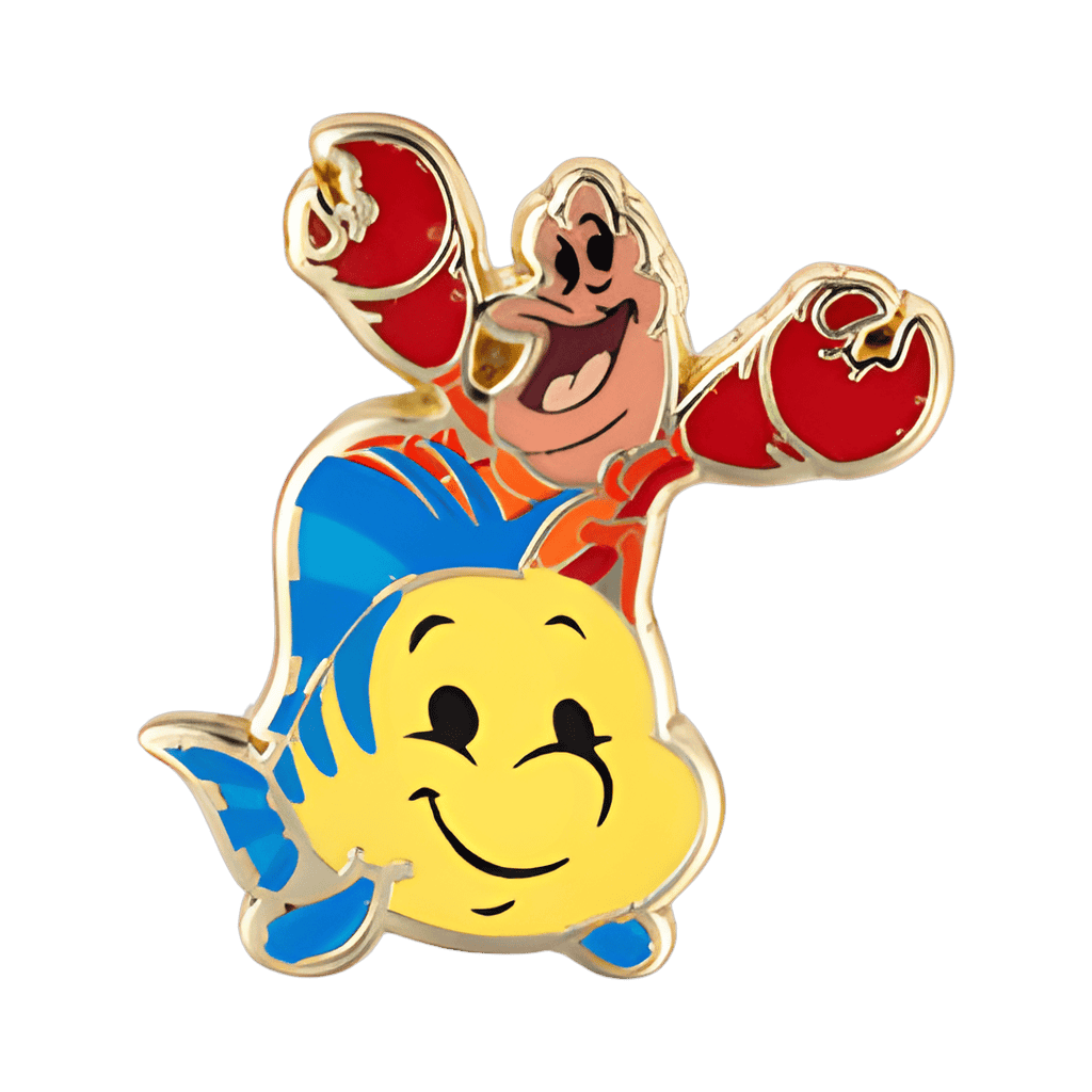 Sebastian and Flounder Disney pin