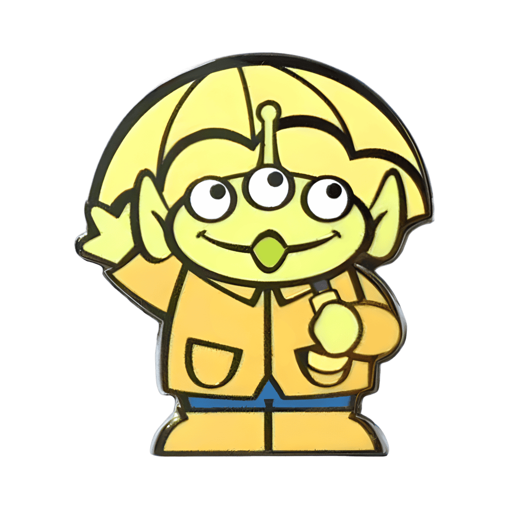 June - Rain Coat and Umbrella Disney pin