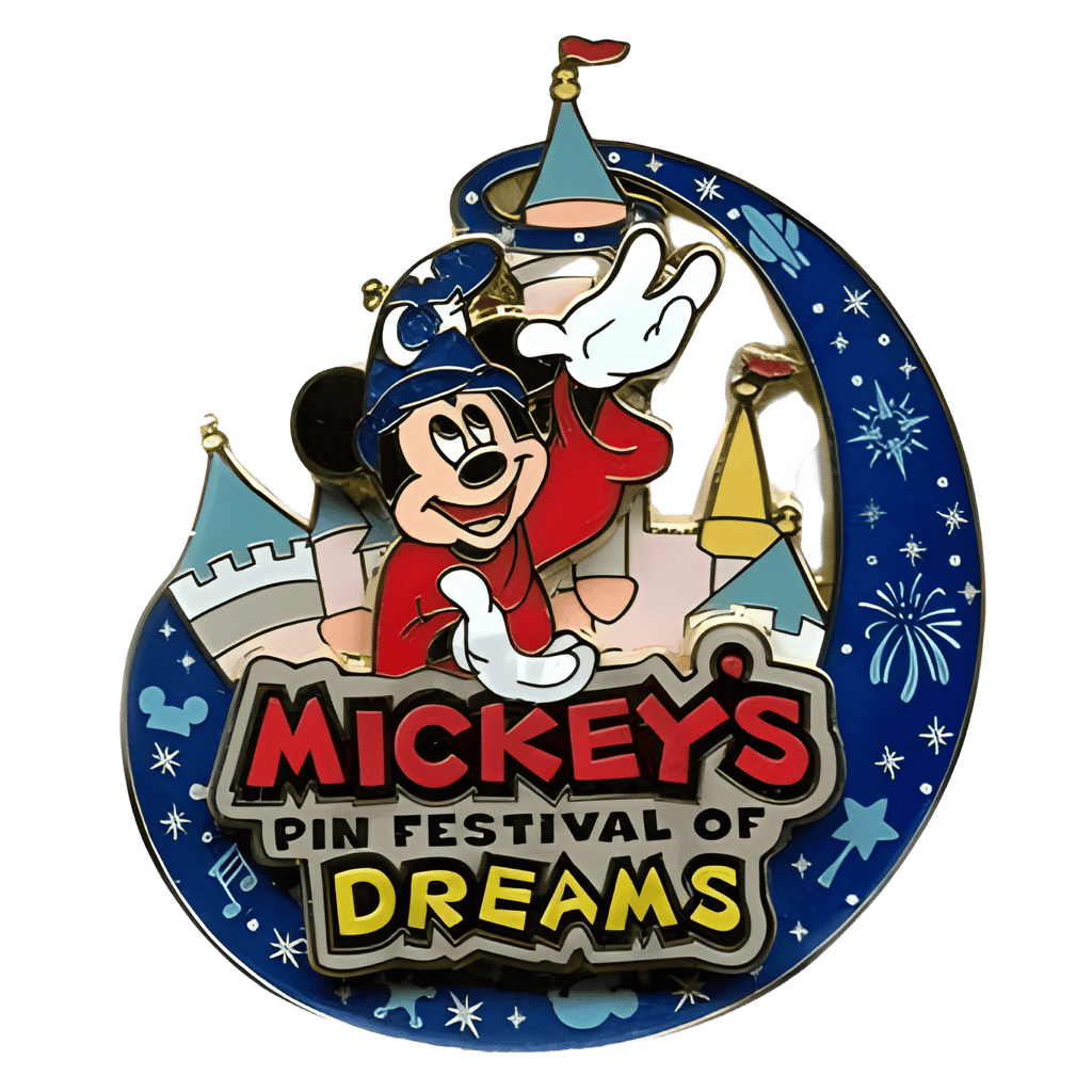 Wizard Mickey with Cinderella’s Castle Disney pin
