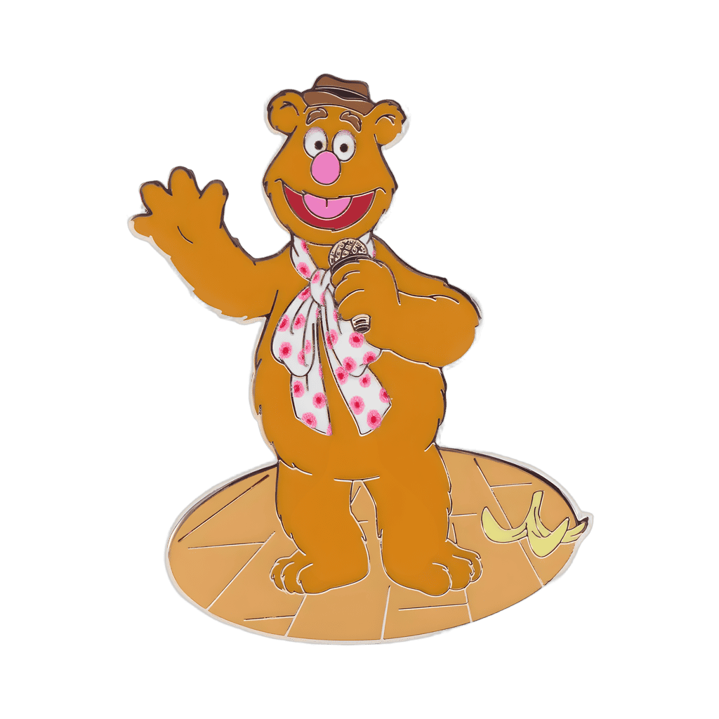 The Muppets - Fozzie Bear with Mic and Banana Peel Disney pin