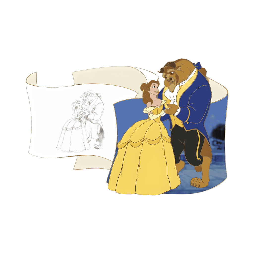 Belle and Beast Disney pin