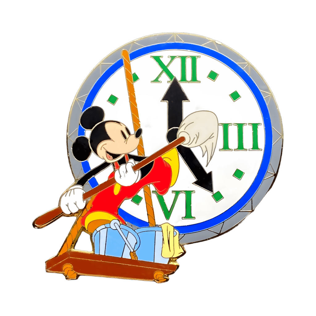 Clock Cleaners - Mickey Cleaning the Clock's Face Disney pin