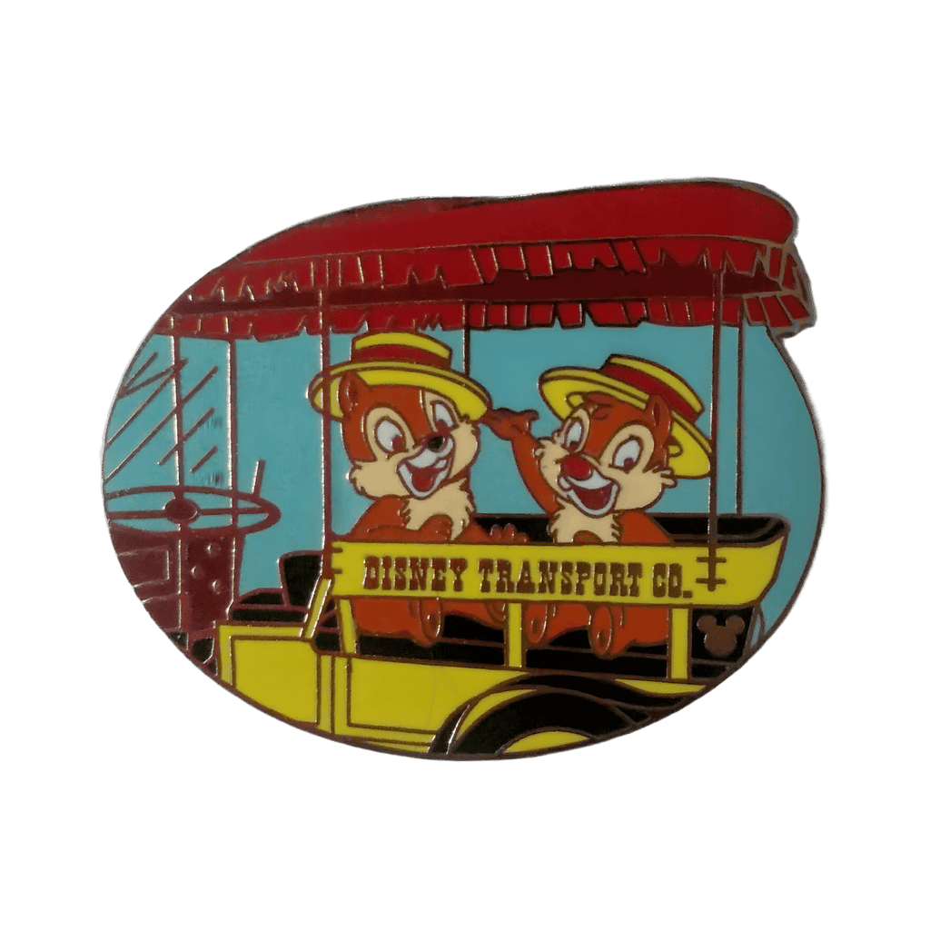 Chip and Dale in Antique Car Disney pin