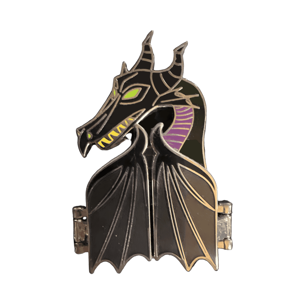 Hinged Maleficent Dragon Disney pin
