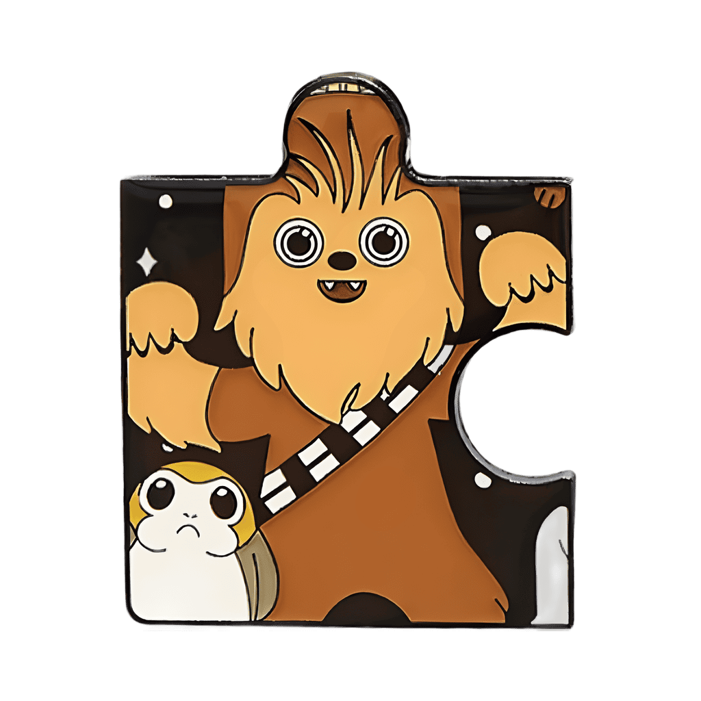 Chewbacca and Porg Disney pin