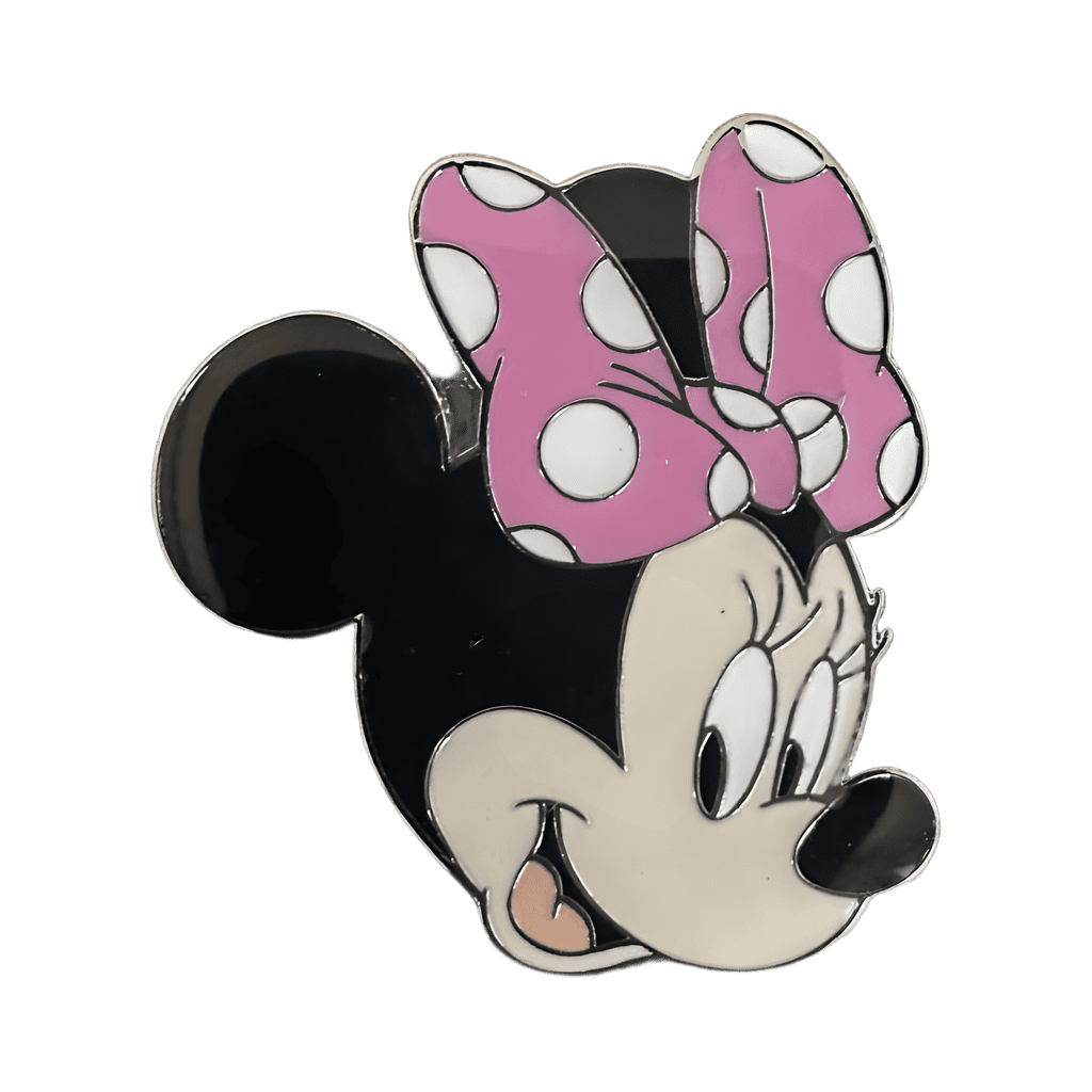 Minnie Mouse Head with Pink Bow Facing Right Disney pin