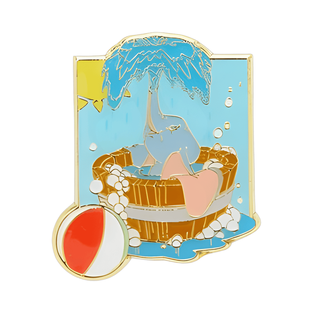 Dumbo in Bath with Beach Ball Disney pin