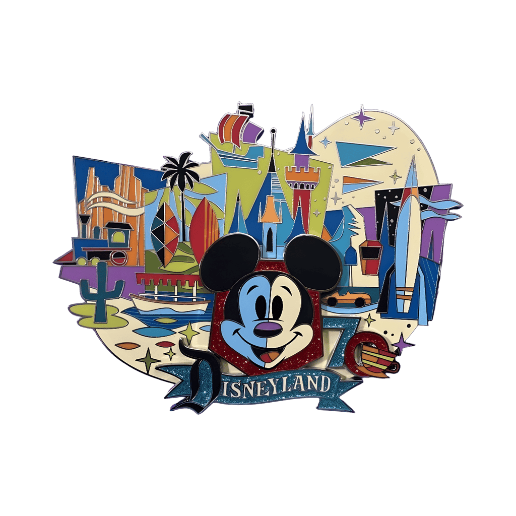 Disneyland 70th Anniversary Mickey Mouse Jumbo Pin Disney pin