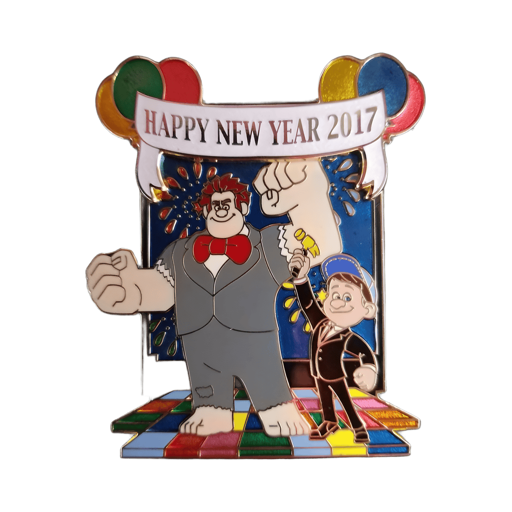 Happy New Year 2017 - Ralph and Felix Disney pin