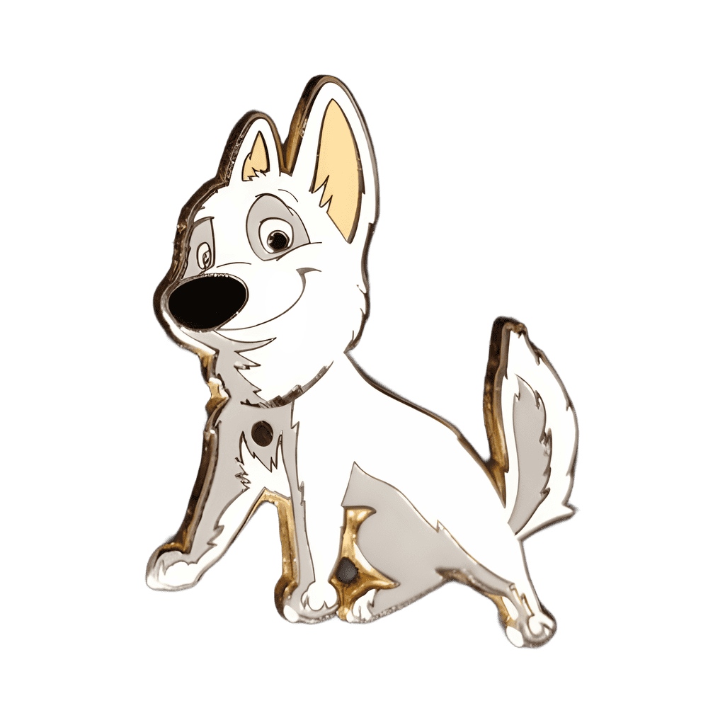 Stylized Bolt Disney pin