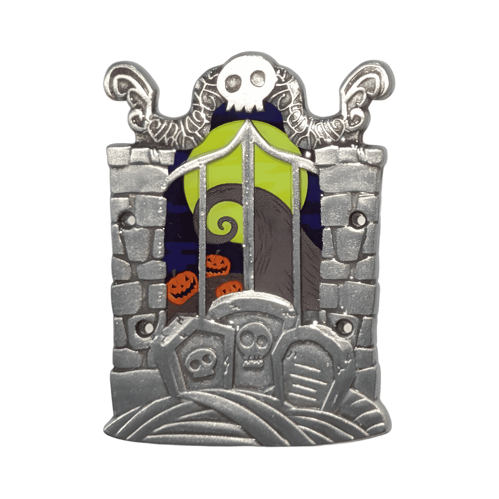 Jack & Sally with Spiral Hill Cemetery Base Set — Cemetery Base Disney pin