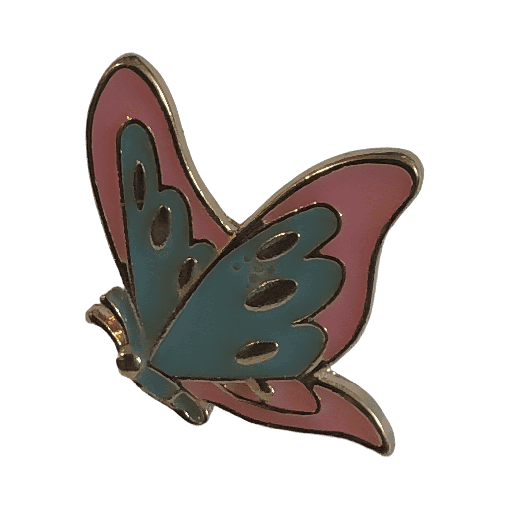 Blue and Pink Butterfly Disney pin