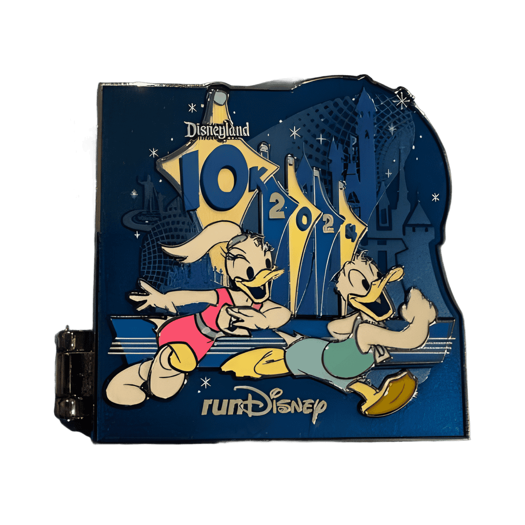 Disneyland 10K 2024 Donald and Daisy "I Did It" Disney pin