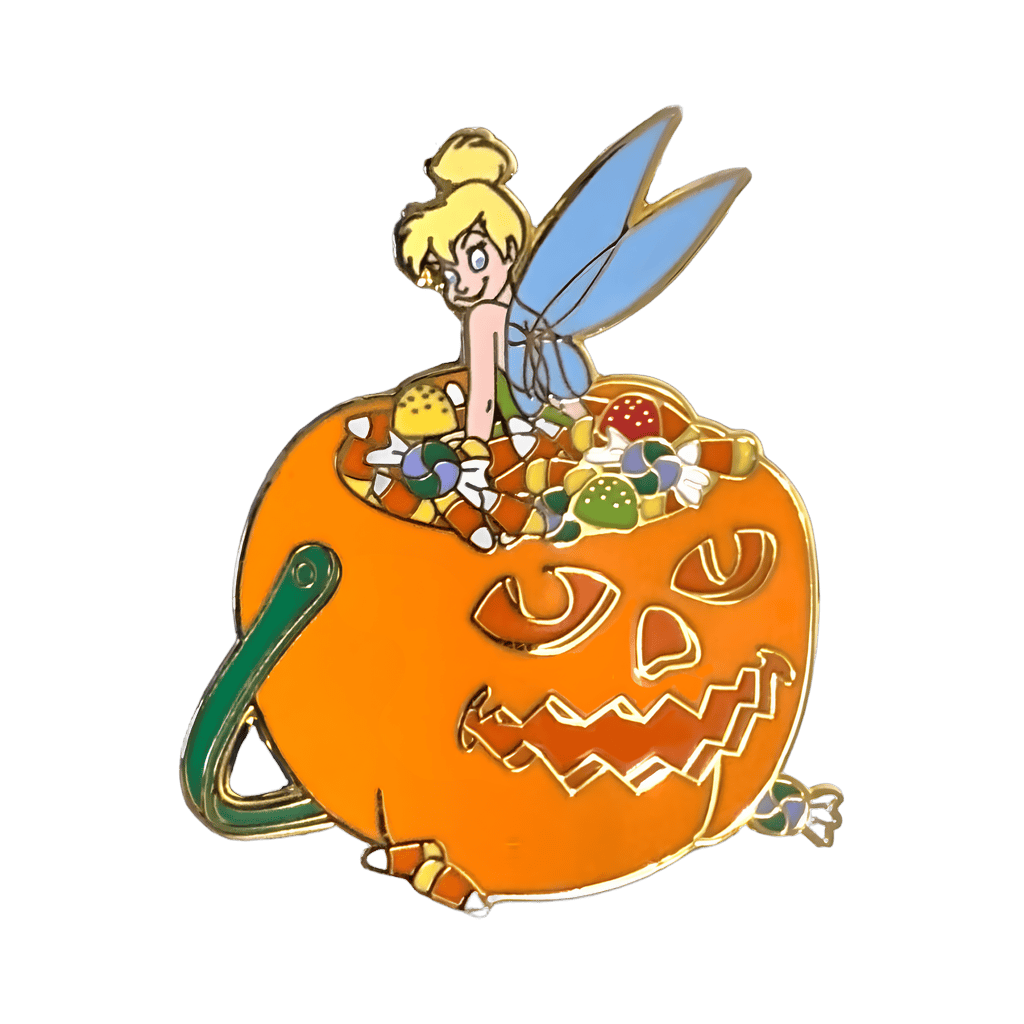 Tinker Bell Sitting in a Pumpkin Bucket Disney pin