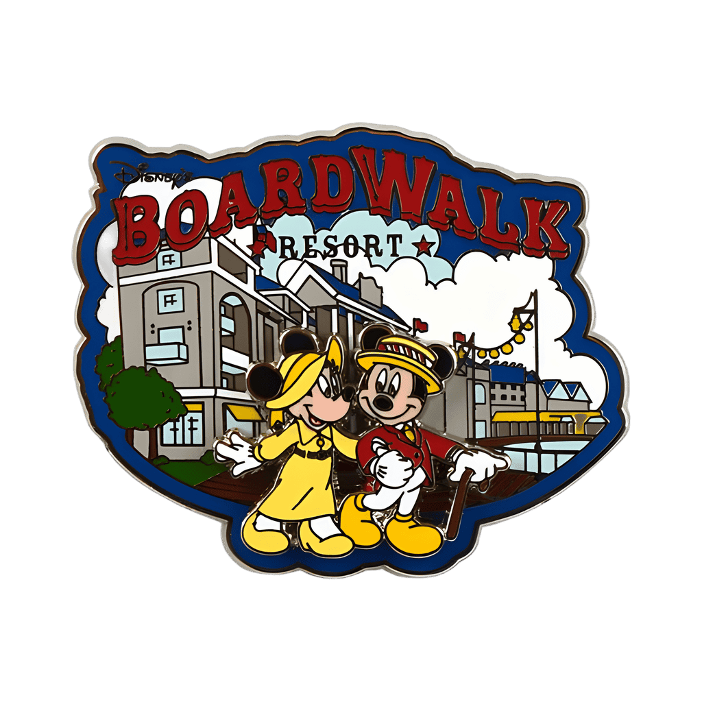 Mickey and Minnie strolling Disney pin