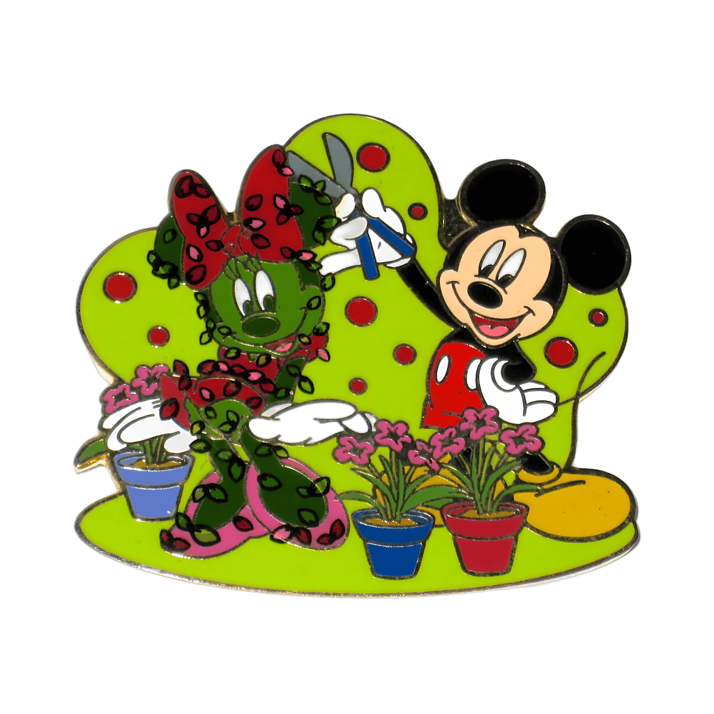 Minnie Topiary and Mickey Disney pin