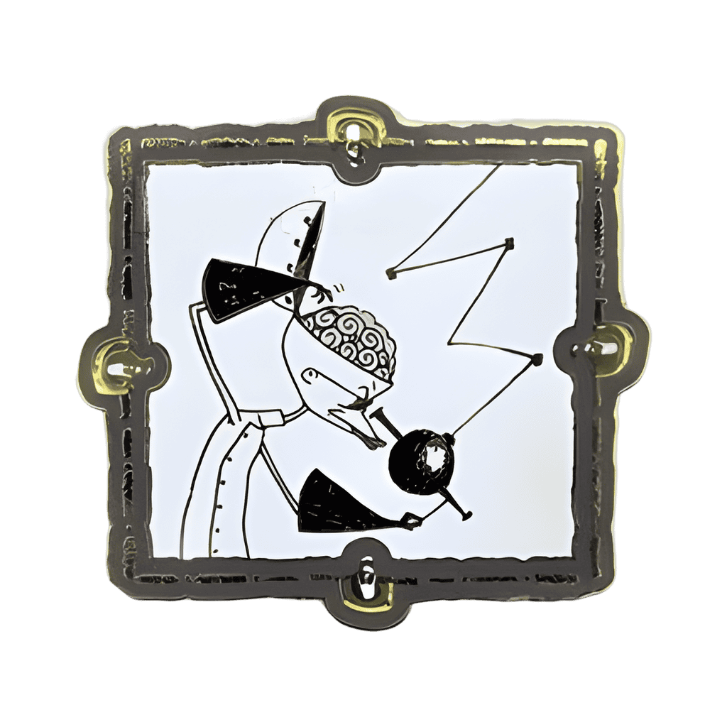 Dr. Finkelstein Scratching His Brain Frame Disney pin
