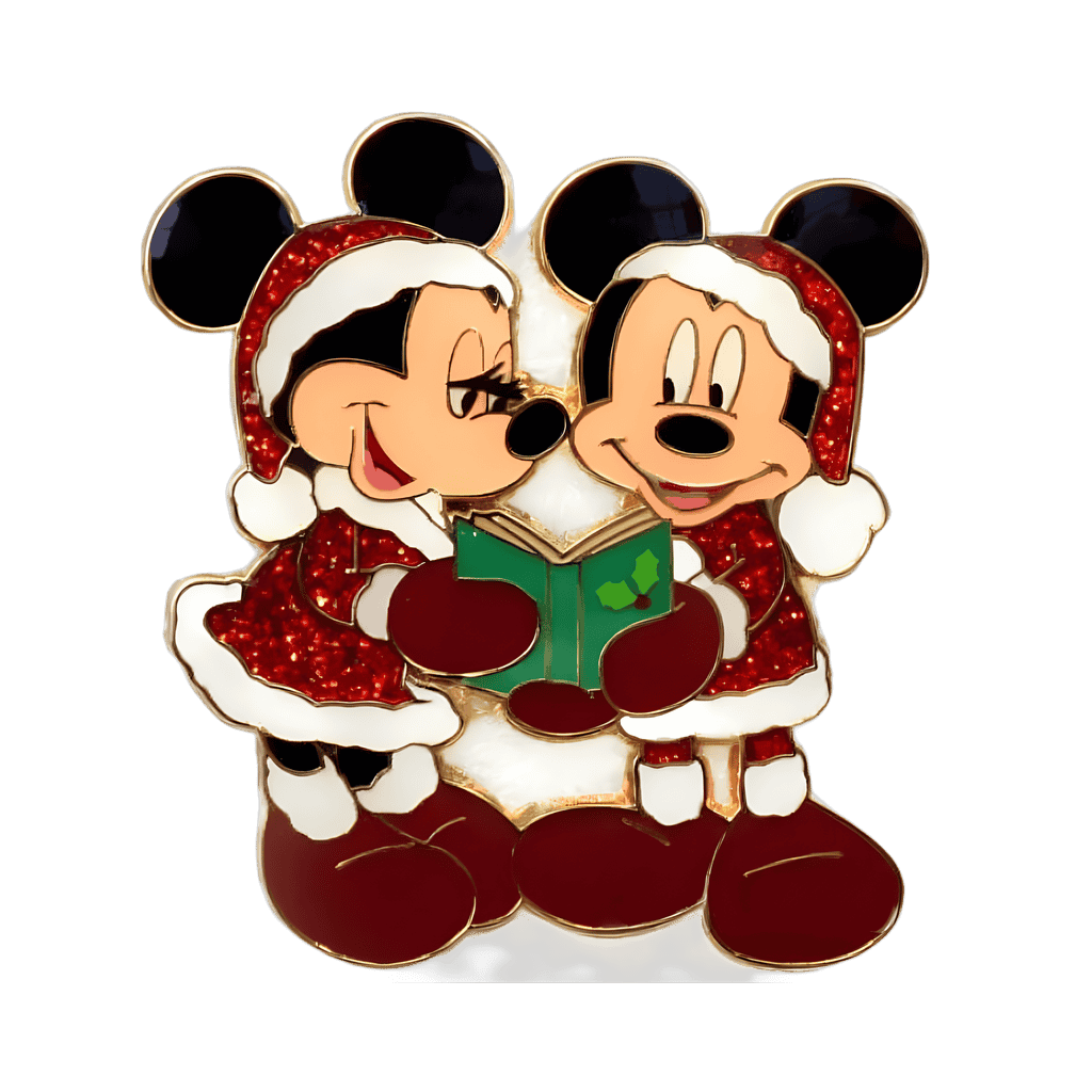 Caroling Mickey and Minnie Christmas pin Disney pin