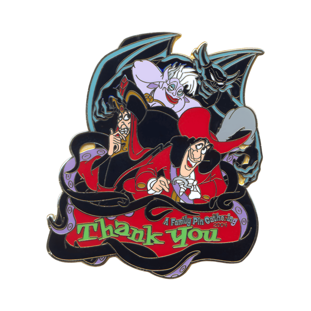 Chernabog, Ursula, Captain Hook & Jafar Disney pin