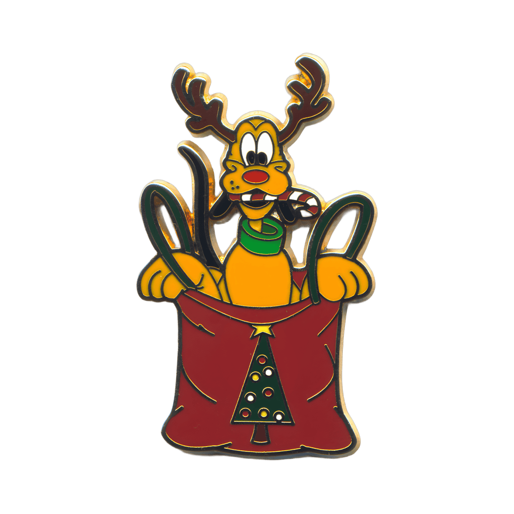 Reindeer Pluto Surprise/Completer Pin - Lg. Disney pin