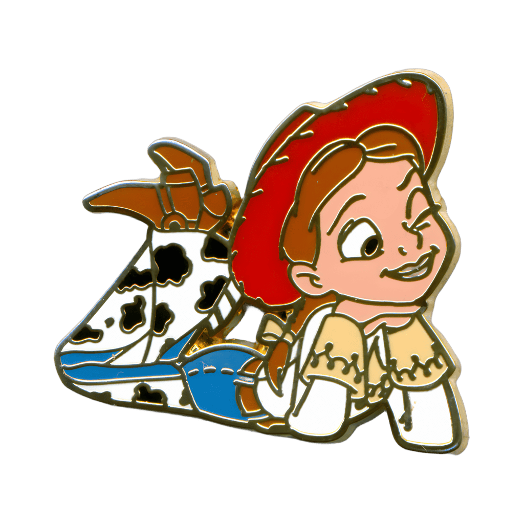 Jessie Laying Down Winking Disney pin