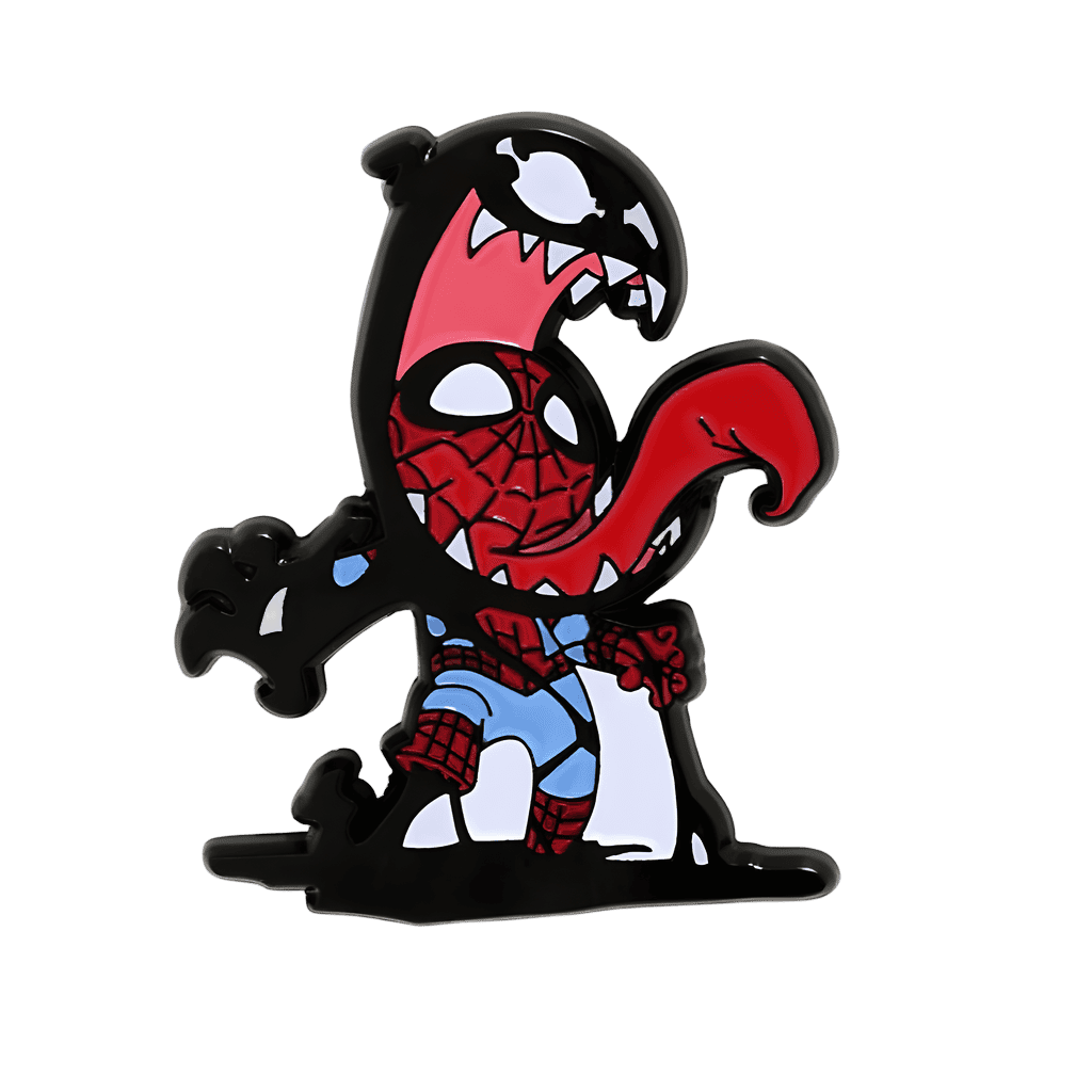 Skottie Young Spider-Man and Venom Disney pin