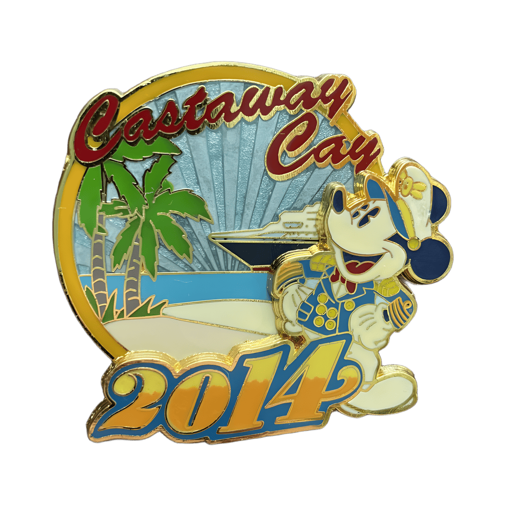 Castaway Cay with Captain Mickey 2014 Disney pin