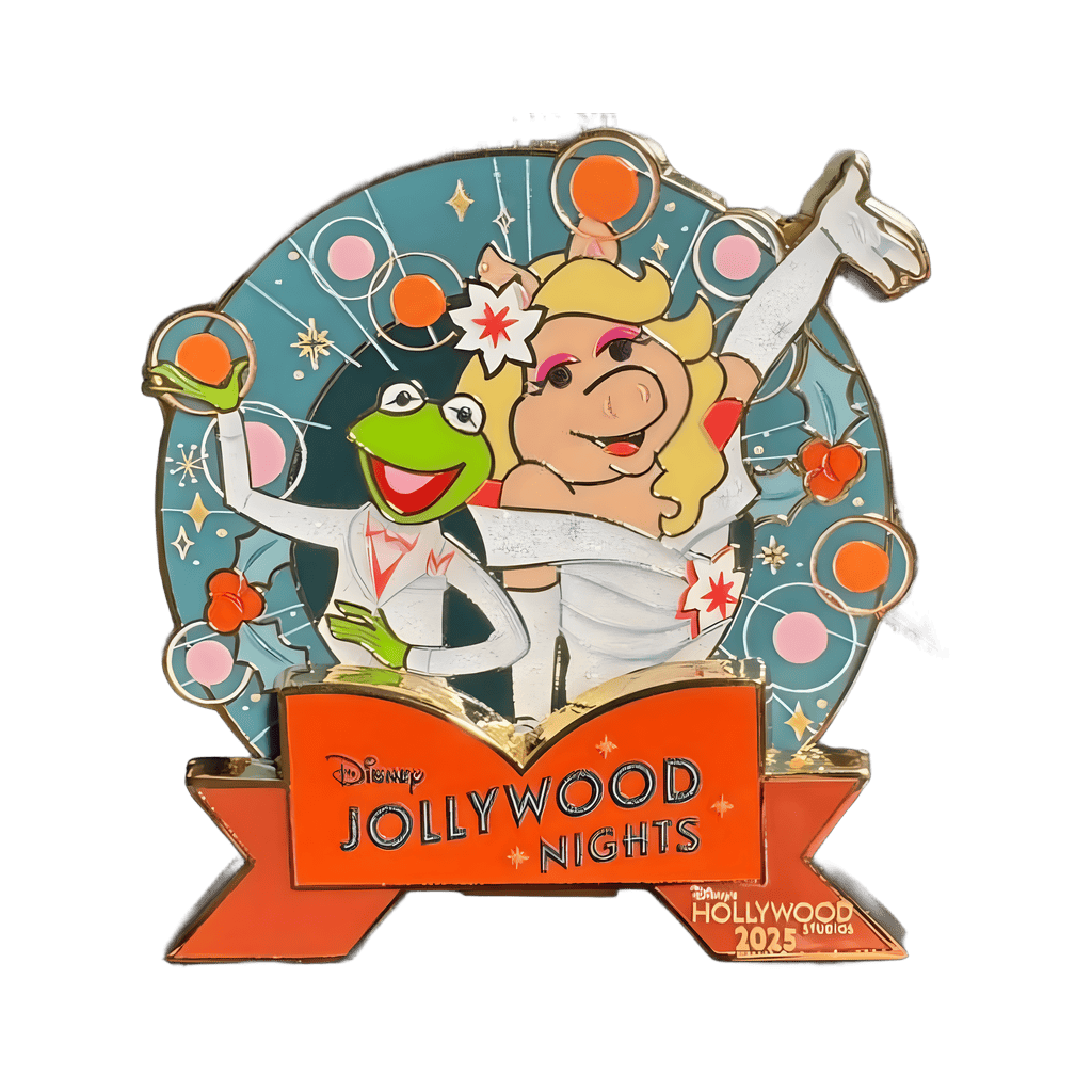 Jollywood Nights 2025 Kermit and Miss Piggy Disney pin