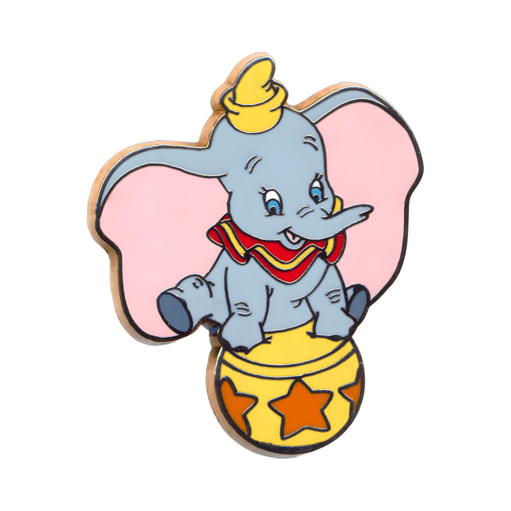 Dumbo Sitting on a Yellow Circus Ball Disney pin