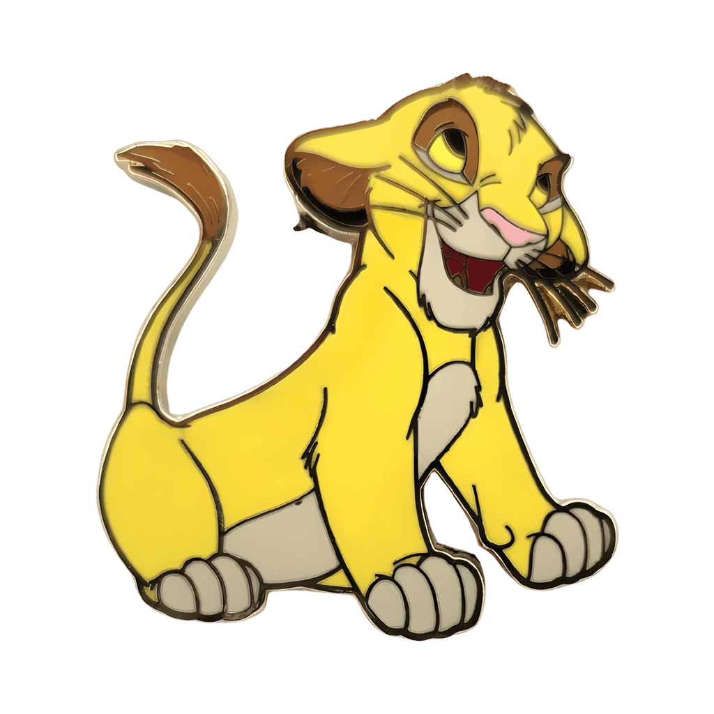 Young Simba with Floppy Ears (Pale Yellow Version) Disney pin