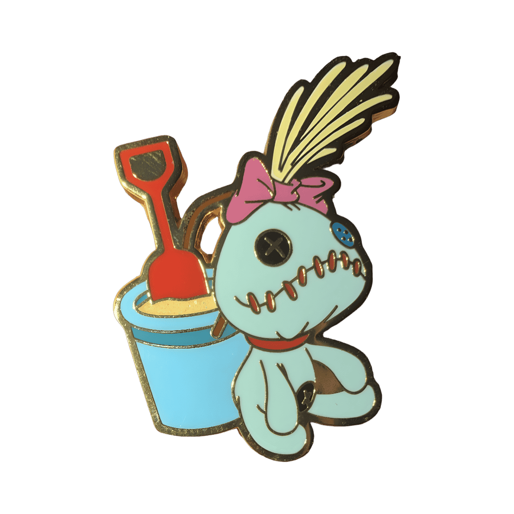 Scrump and Beach Pail Disney pin