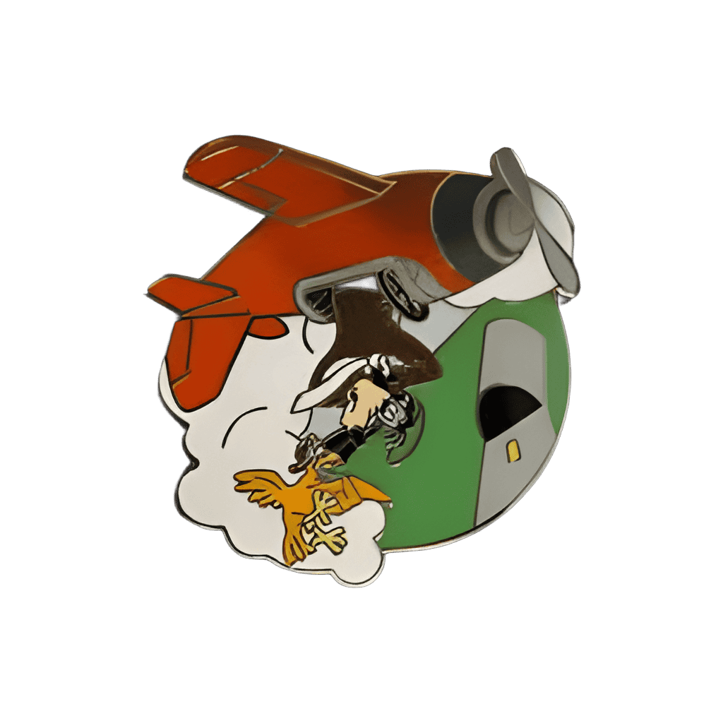 Goofy in a Barrel Roll Disney pin