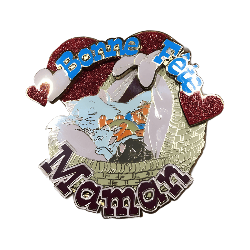 Bonne fête Maman - Duchess & Kittens in basket Disney pin