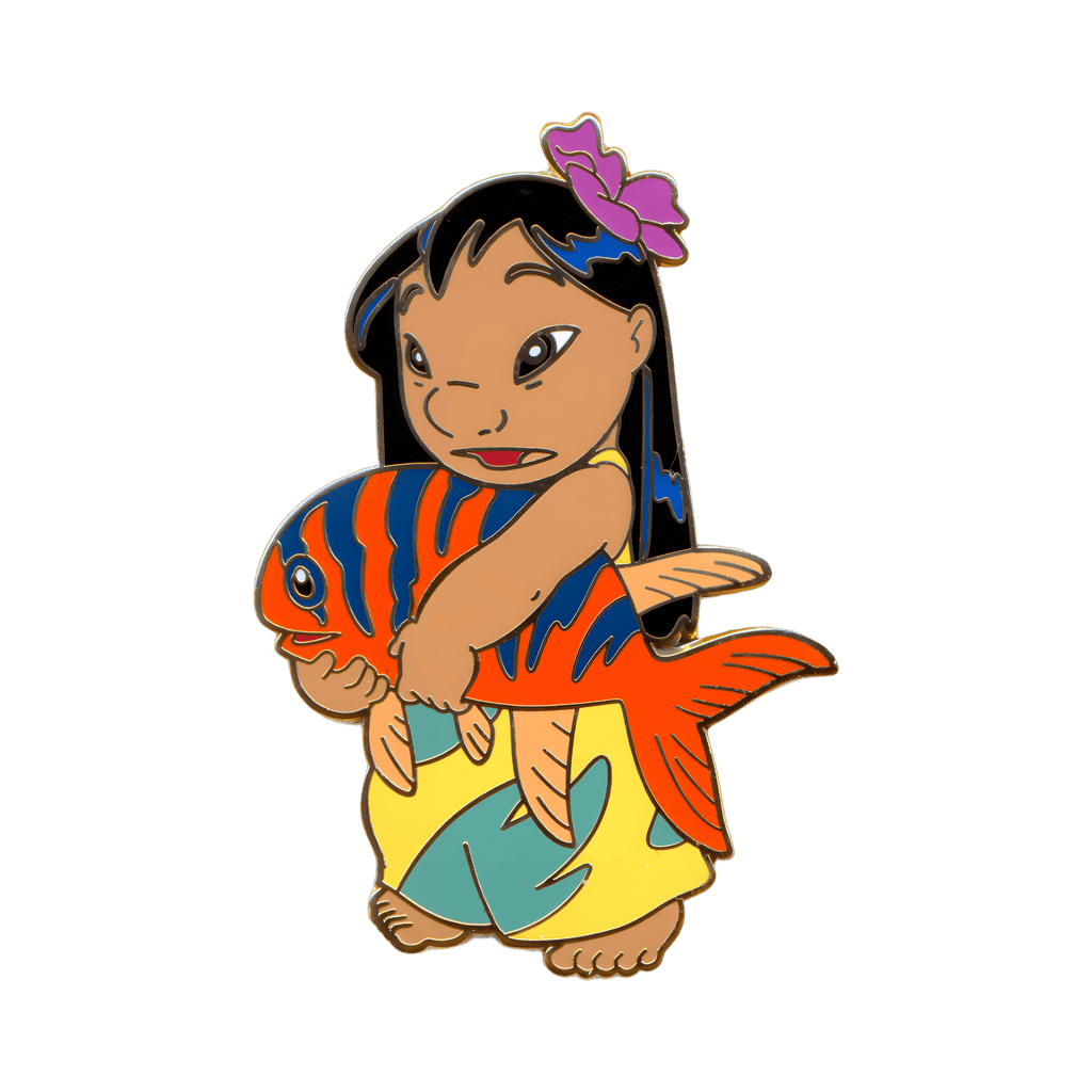 Lilo Holding Fish Disney pin