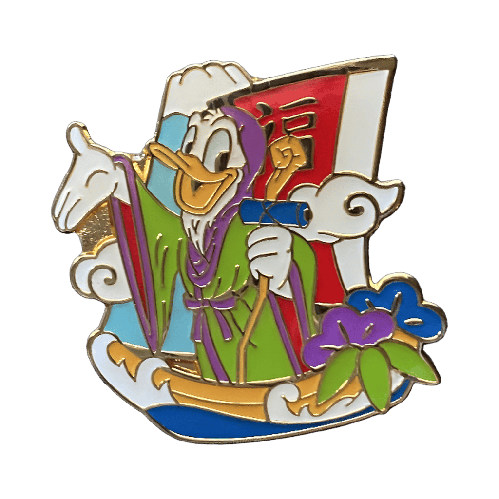Donald on Boat with Sakura Bossoms Disney pin